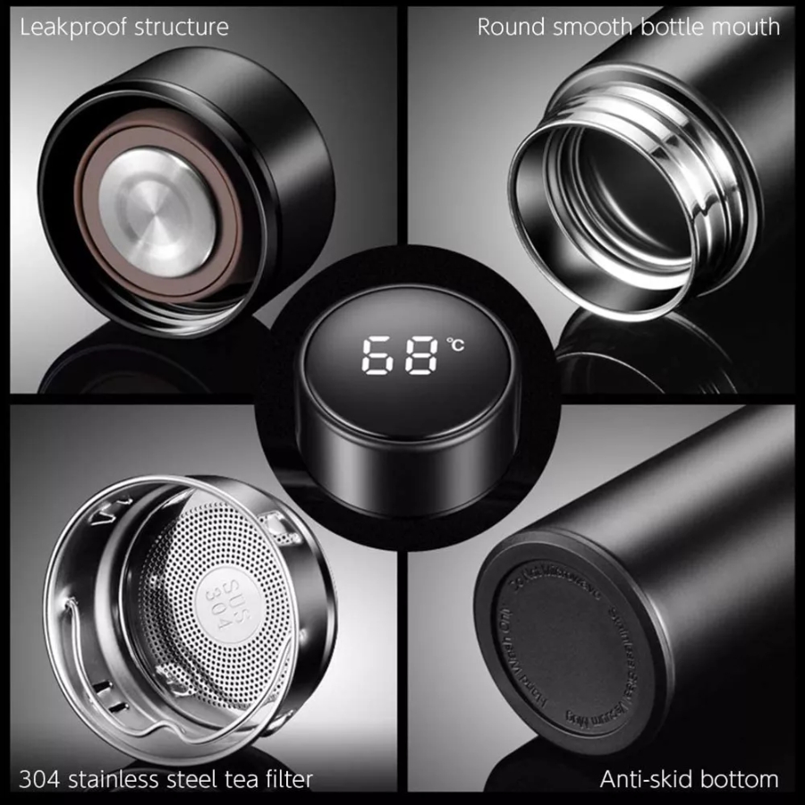 Miniatura 12 de Termo Digital Inteligente De Acero Inox